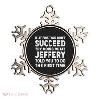 If At First You Dont Succeed Custom Name Personalized Text Ornament thumb 0