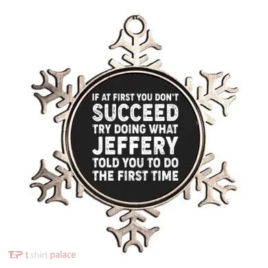 If At First You Dont Succeed Custom Name Personalized Text Ornament