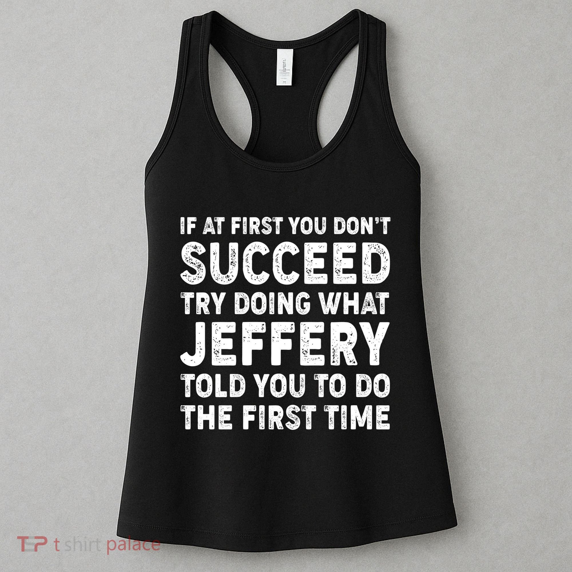 If At First You Dont Succeed Custom Name Personalized Text Women's Tank Top