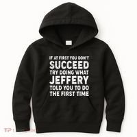 If At First You Dont Succeed Custom Name Personalized Text Kids Hoodie thumb 0