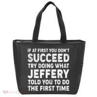 If At First You Dont Succeed Custom Name Personalized Text Tote Bag thumb 0
