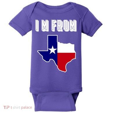 I Am From Texas Baby Bodysuit