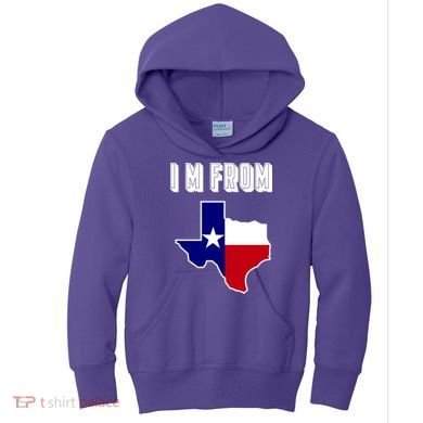 I Am From Texas Kids Hoodie