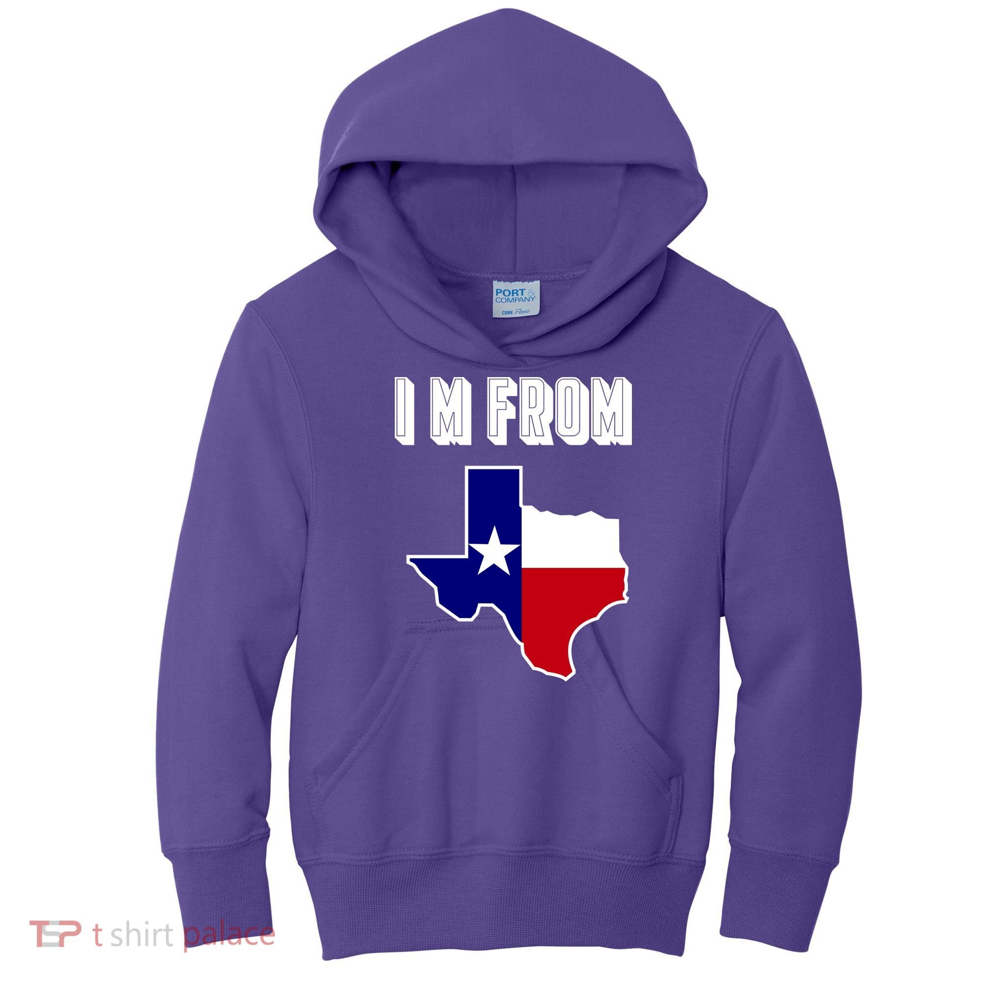 I Am From Texas Kids Hoodie