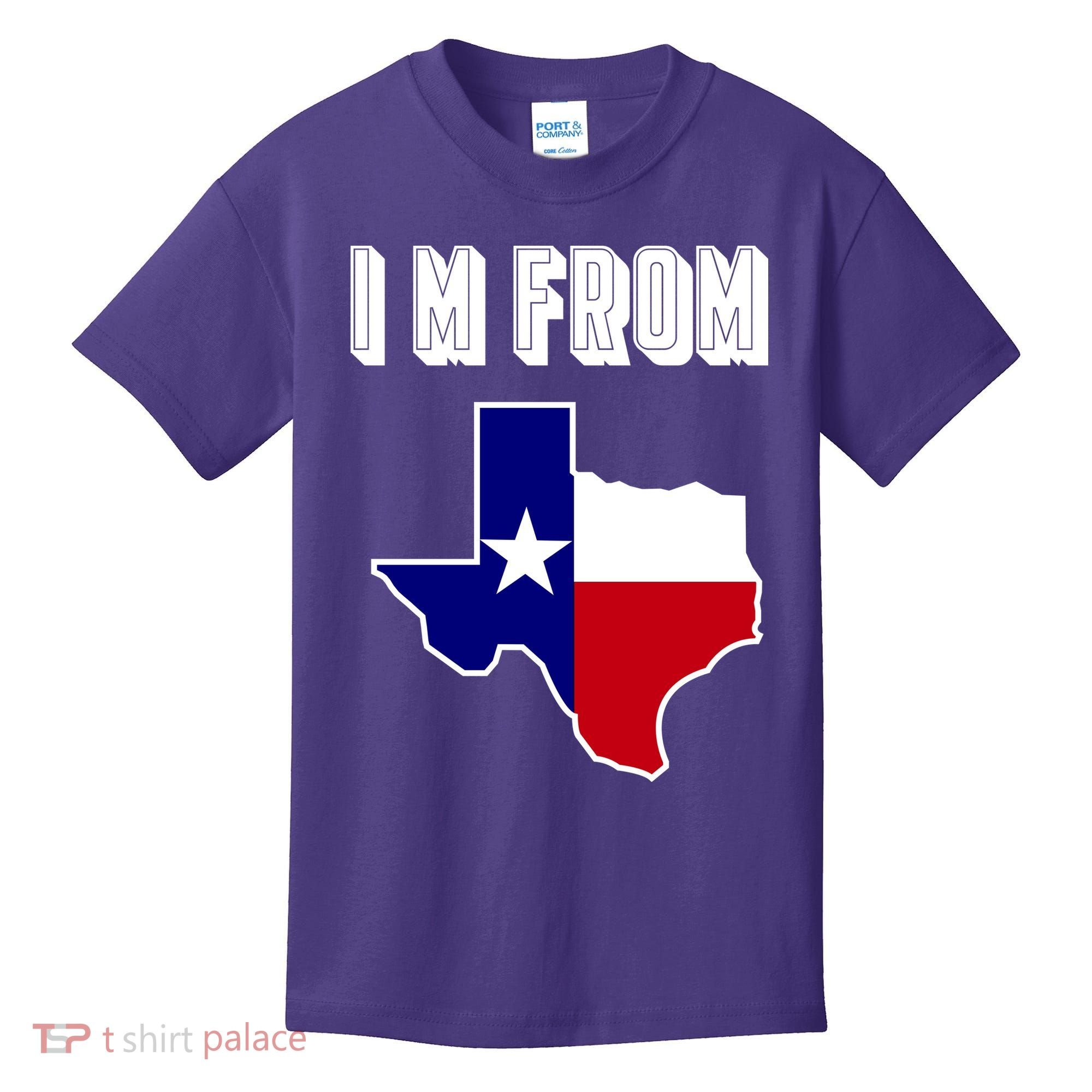 I Am From Texas Kids T-Shirt