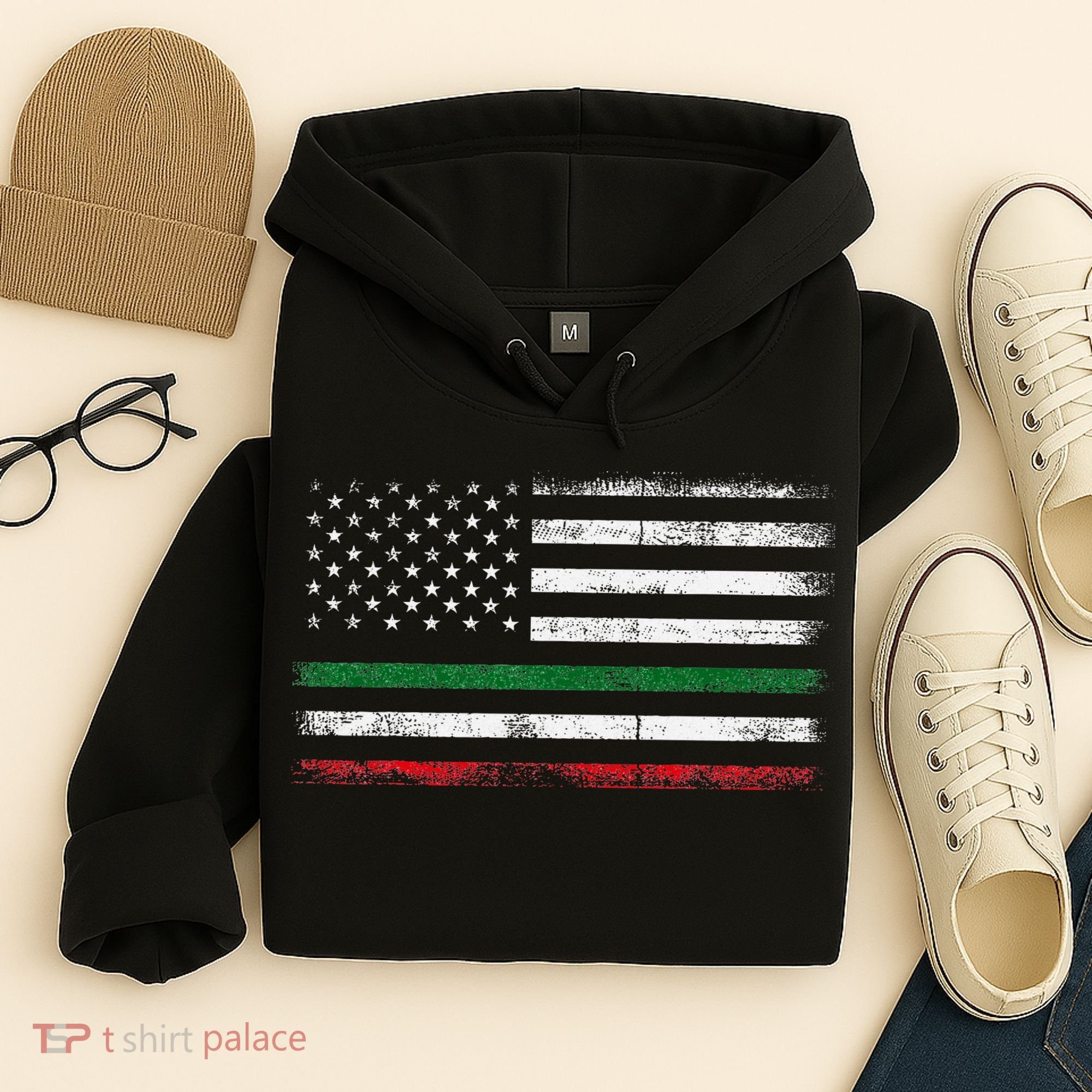 Italian American Flag Italy Flag Hoodie