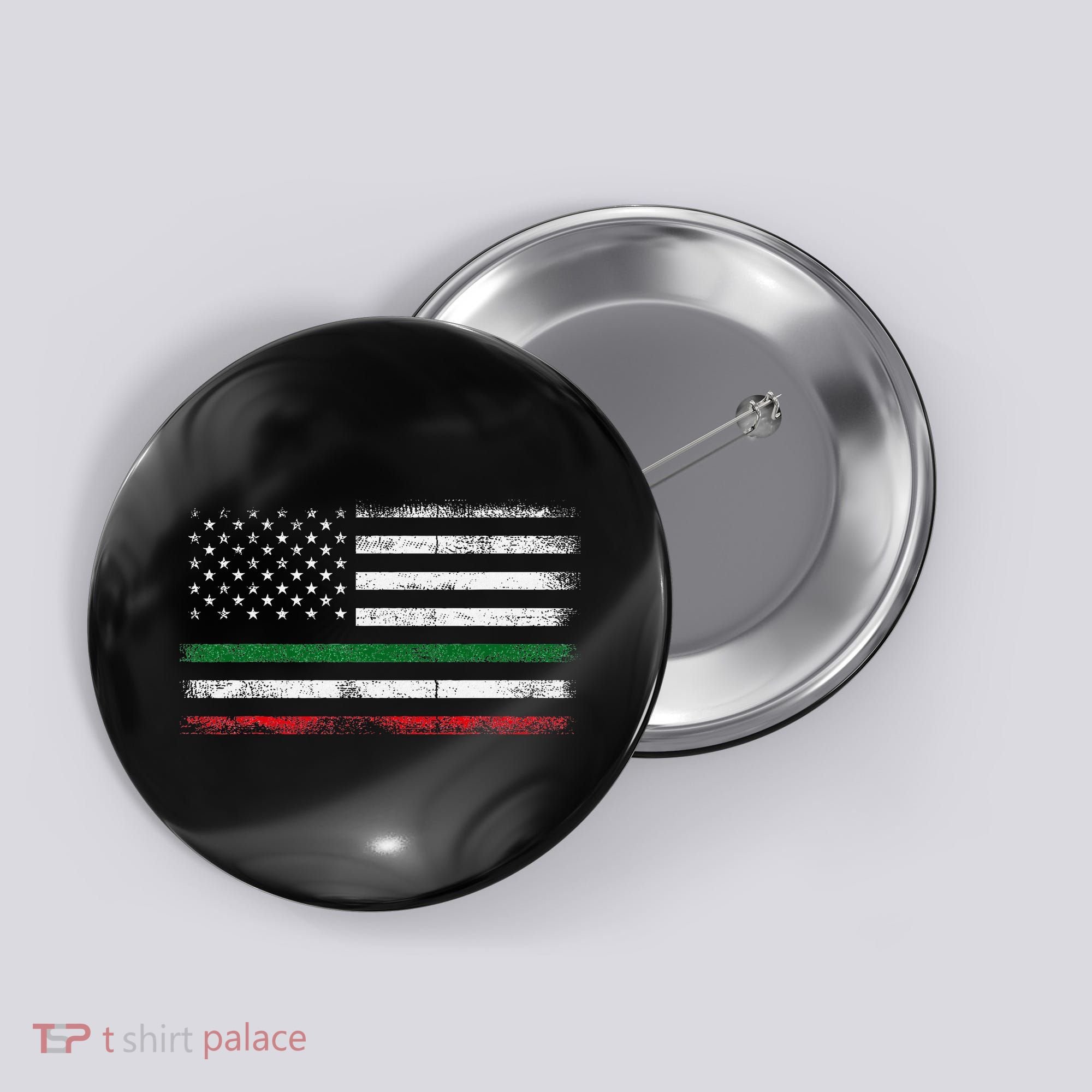 Italian American Flag Italy Flag Button