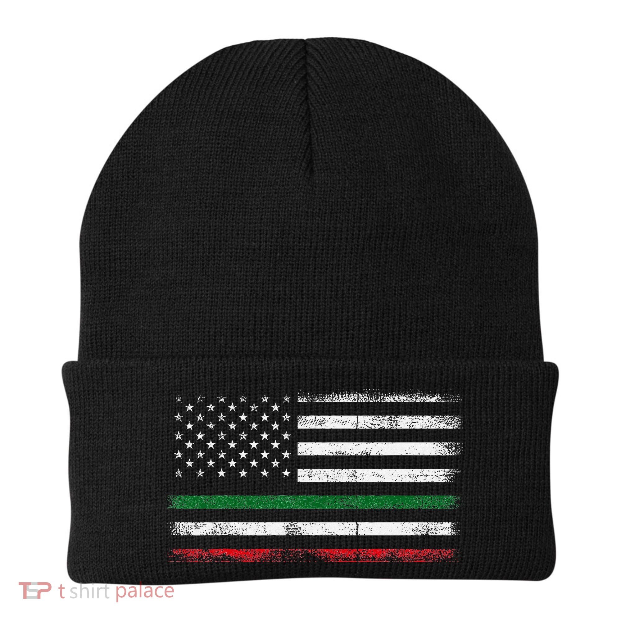 Italian American Flag Italy Flag Beanie