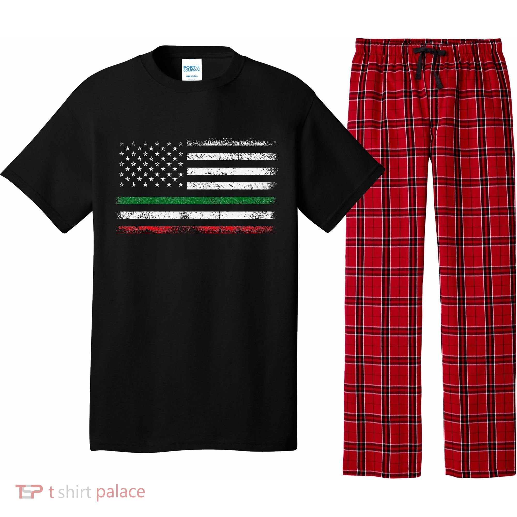 Italian American Flag Italy Flag Pajama Set
