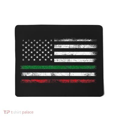 Italian American Flag Italy Flag Mousepad