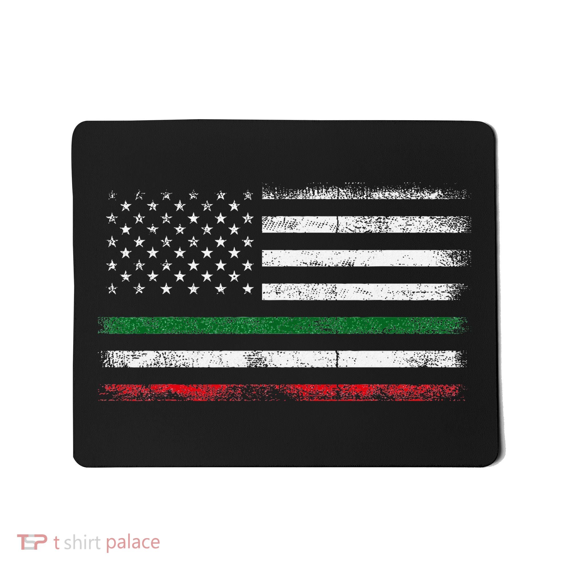 Italian American Flag Italy Flag Mousepad