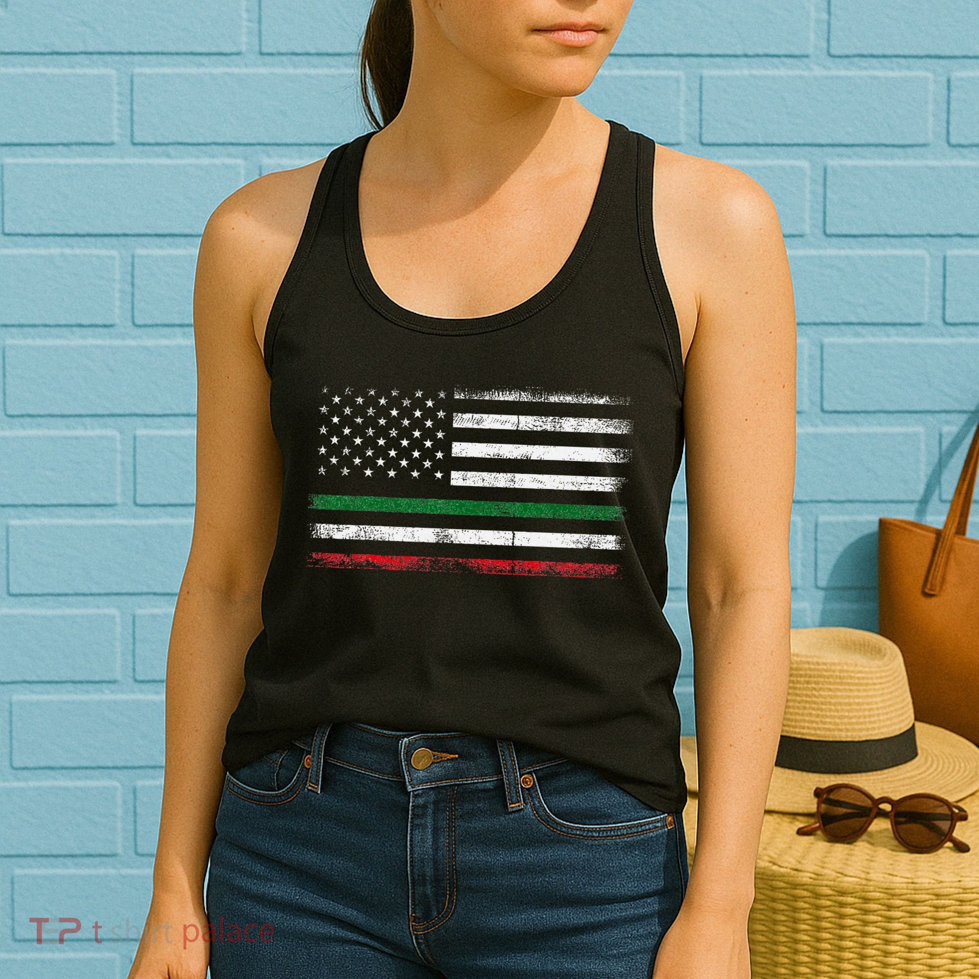 Italian American Flag Italy Flag Women's Tank Top