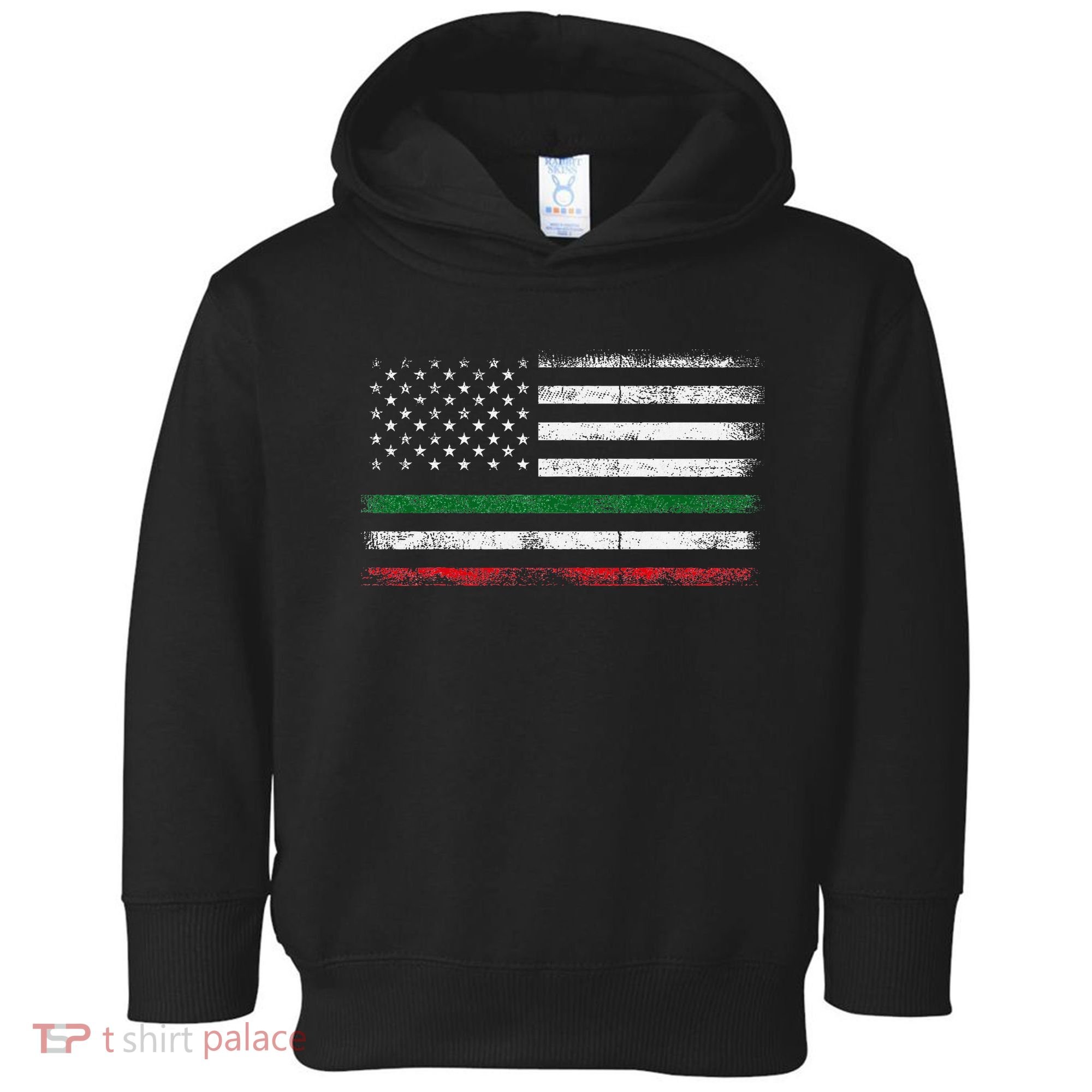 Italian American Flag Italy Flag Toddler Hoodie