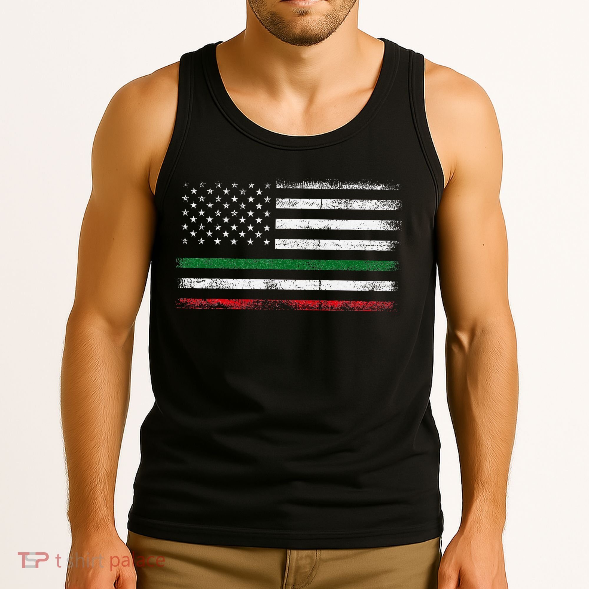 Italian American Flag Italy Flag Tank Top