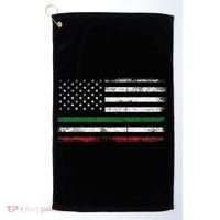 Italian American Flag Italy Flag Golf Towel thumb 0
