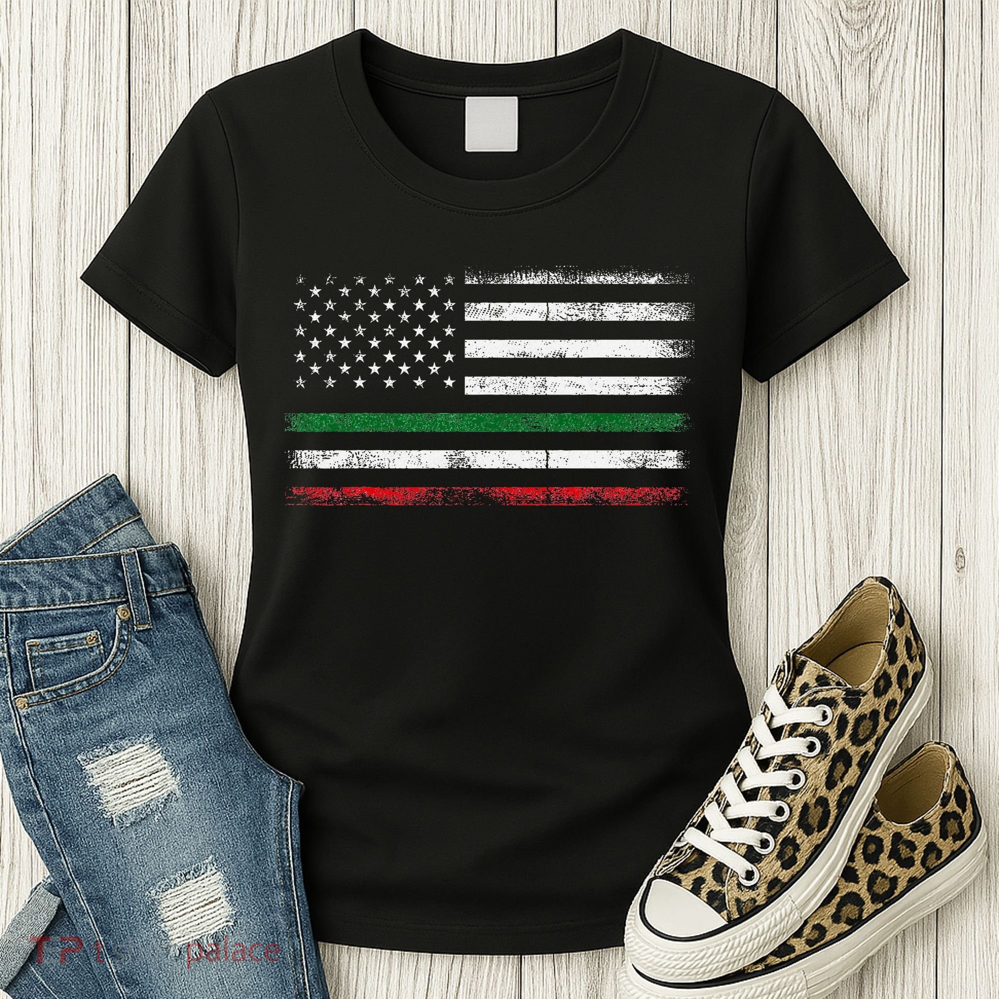 Italian American Flag Italy Flag Women's T-Shirt