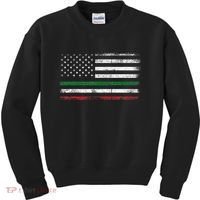 Italian American Flag Italy Flag Kids Sweatshirt thumb 0