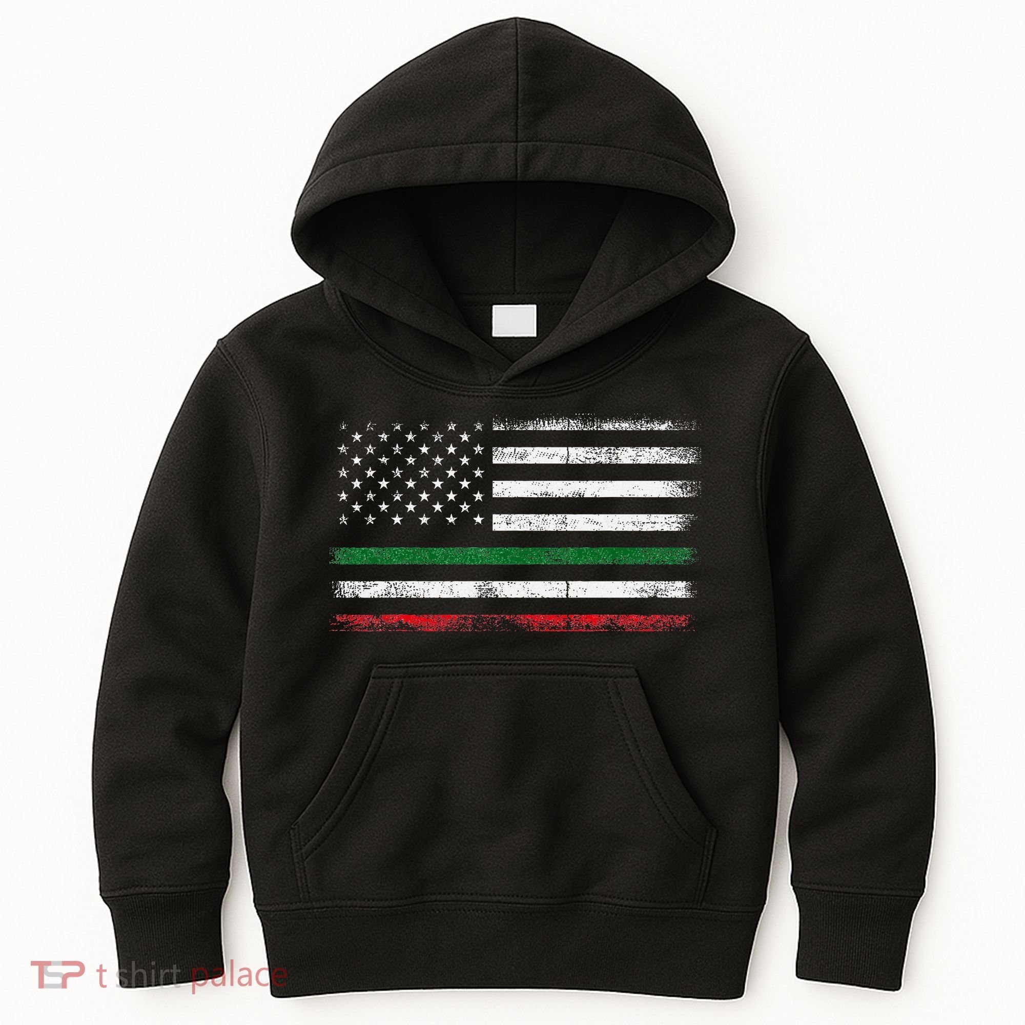 Italian American Flag Italy Flag Kids Hoodie
