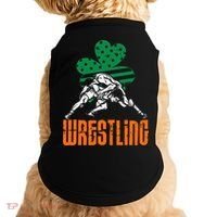 Irish American Flag Shamrock Wrestling St. Patricks Day Doggie Tank thumb 0