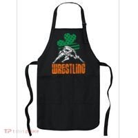 Irish American Flag Shamrock Wrestling St. Patricks Day Apron thumb 0
