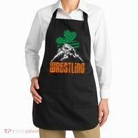 Irish American Flag Shamrock Wrestling St. Patricks Day Apron thumb 2