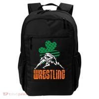Irish American Flag Shamrock Wrestling St. Patricks Day Backpack thumb 0