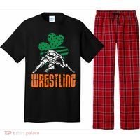 Irish American Flag Shamrock Wrestling St. Patricks Day Pajama Set thumb 0