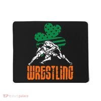 Irish American Flag Shamrock Wrestling St. Patricks Day Mousepad thumb 0
