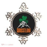 Irish American Flag Shamrock Wrestling St. Patricks Day Ornament thumb 0