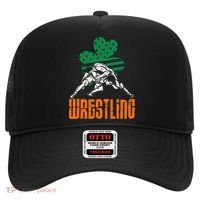 Irish American Flag Shamrock Wrestling St. Patricks Day Hat thumb 0