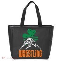Irish American Flag Shamrock Wrestling St. Patricks Day Tote Bag thumb 0