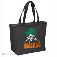 Irish American Flag Shamrock Wrestling St. Patricks Day Tote Bag thumb 2