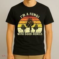 I'm A Fungi Funny Mushroom Foraging Retro FungiHunter T-Shirt thumb 3