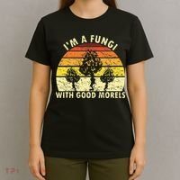 I'm A Fungi Funny Mushroom Foraging Retro FungiHunter T-Shirt thumb 4