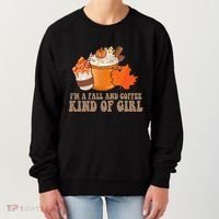Im A Fall And Coffee Kind Of Girl Cute Women's Sweatshirt thumb 0