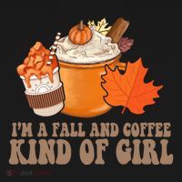 Im A Fall And Coffee Kind Of Girl Cute Coaster thumb 2
