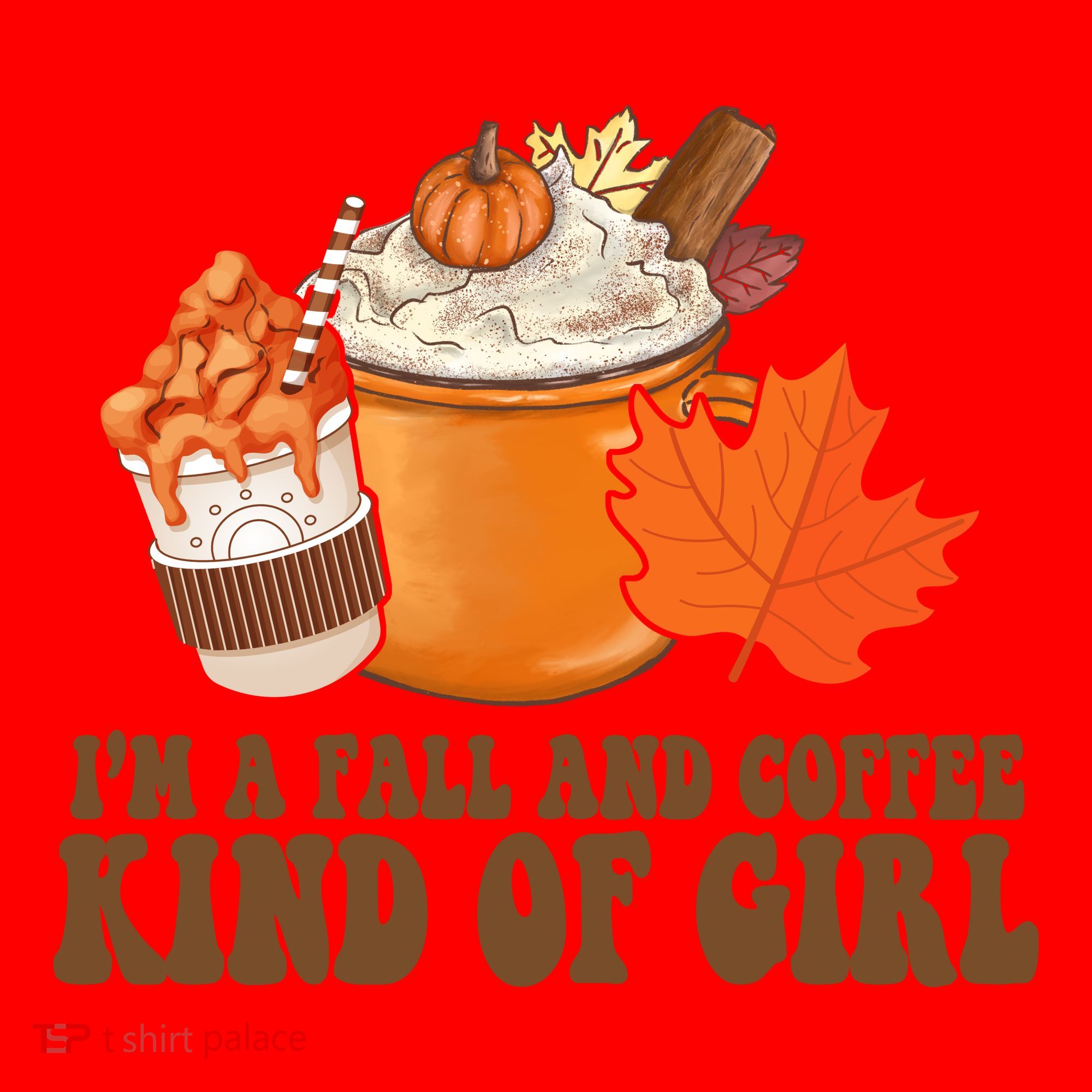 Im A Fall And Coffee Kind Of Girl Cute Santa Hat