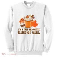 Im A Fall And Coffee Kind Of Girl Cute Sweatshirt thumb 0