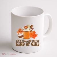 Im A Fall And Coffee Kind Of Girl Cute Coffee Mug thumb 1