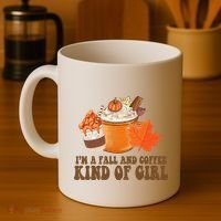 Im A Fall And Coffee Kind Of Girl Cute Coffee Mug thumb 4