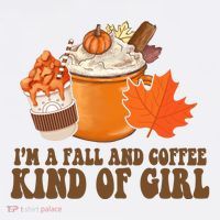 Im A Fall And Coffee Kind Of Girl Cute Women's Hoodie thumb 2