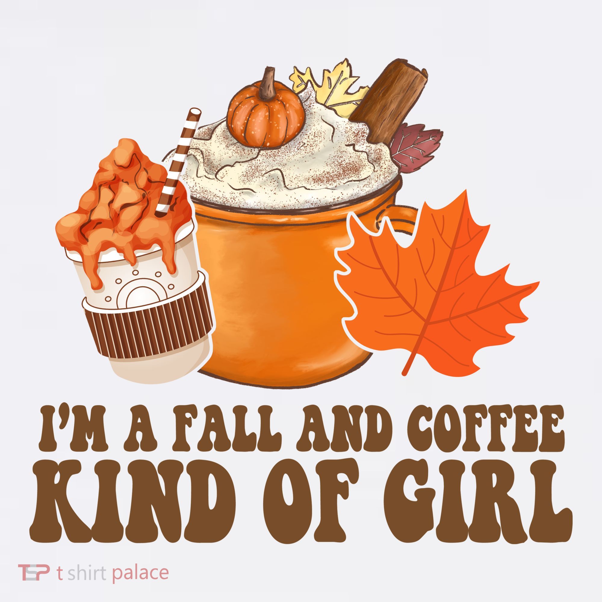 Im A Fall And Coffee Kind Of Girl Cute Women's Hoodie