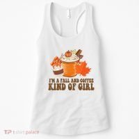 Im A Fall And Coffee Kind Of Girl Cute Women's Tank Top thumb 0