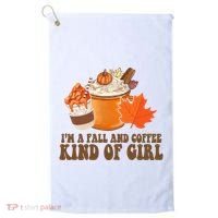 Im A Fall And Coffee Kind Of Girl Cute Golf Towel thumb 0