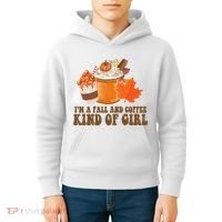 Im A Fall And Coffee Kind Of Girl Cute Kids Hoodie thumb 4