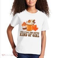 Im A Fall And Coffee Kind Of Girl Cute Kids T-Shirt thumb 2