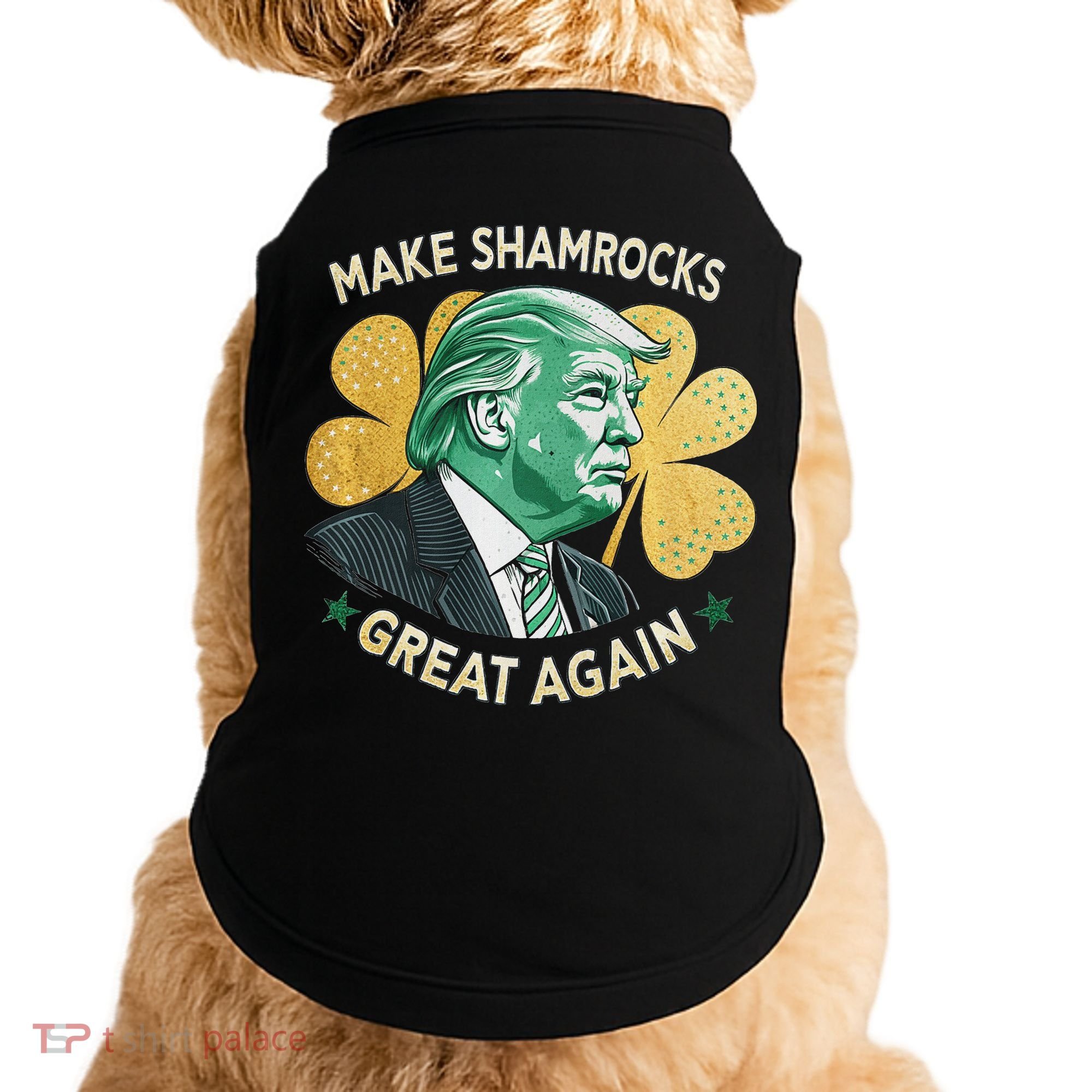 Irish American Funny Make St. Patrick’S Day Great Again Doggie Tank