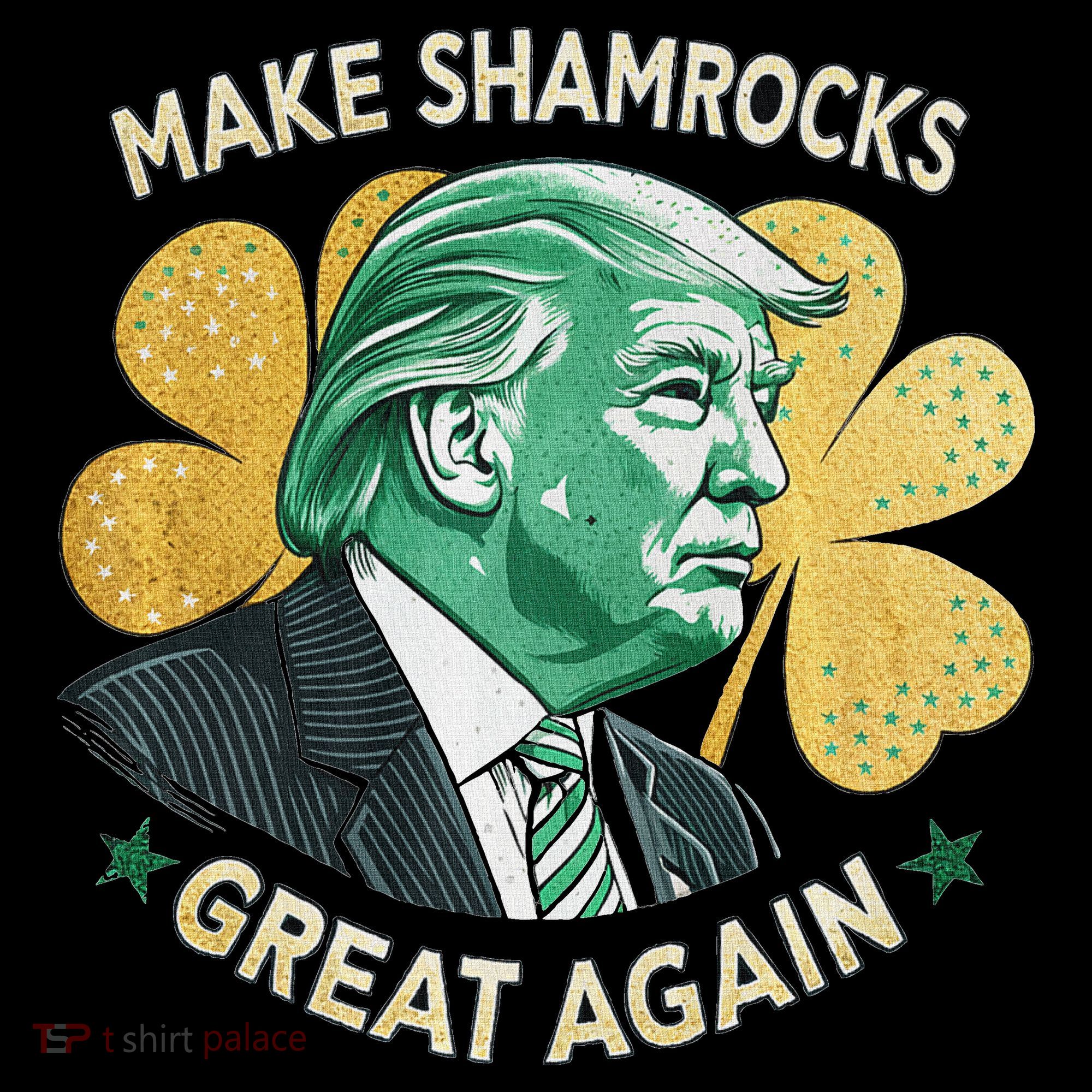 Irish American Funny Make St. Patrick’S Day Great Again USA-Made Doggie Bandana
