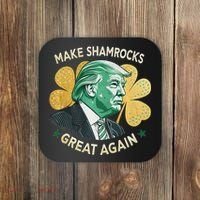 Irish American Funny Make St. Patrick’S Day Great Again Coaster thumb 0