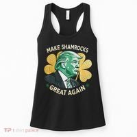 Irish American Funny Make St. Patrick’S Day Great Again Women's Tank Top thumb 0